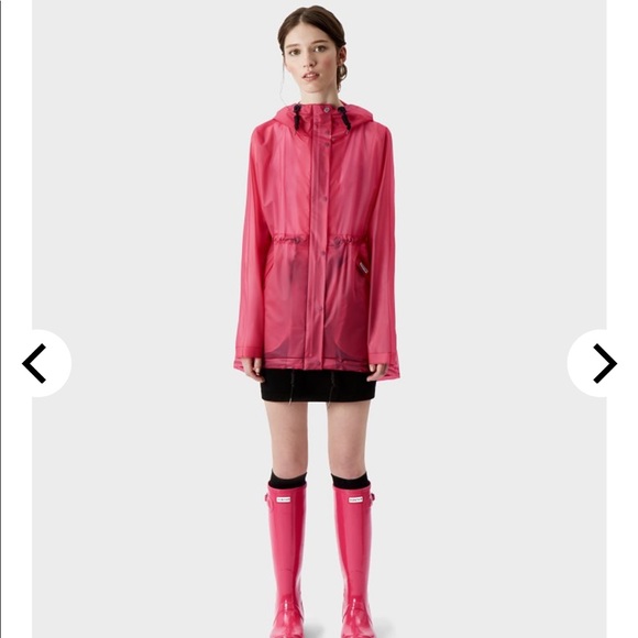 Hunter Pink Vinyl Smock Raincoat 